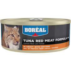 Консервы для кошек всех возрастов BOREAL беззерновые с красным мясом тунца и курицей в соусе 156г