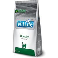 Лечебный сухой корм для кошек FARMINA VET LIFE CAT OBESITY для снижения массы тела 33/9