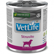 Лечебные консервы для собак FARMINA VET LIFE STRUVITE при рецидивах струвитного уролитиаза 300 г