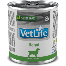 Лечебные консервы для собак FARMINA VET LIFE RENAL для лечения заболеваний почек 300г