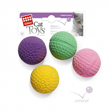 Игрушка для кошек GIGWI 75294 CAT TOYS мяч легкий, мягкий, прыгающий 4см