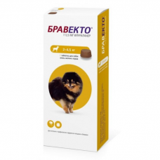 INTERVET БРАВЕКТО жевательная таблетка для собак 2-4.5 кг