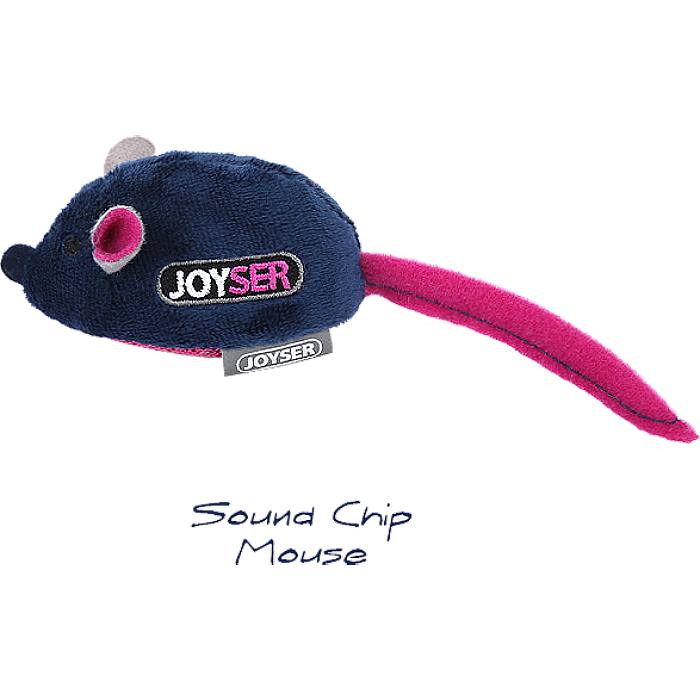 Игрушка для кошек JOYSER 7055 MOTION Мышка со звуковым чипом синяя 16см