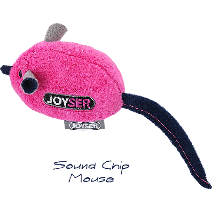 Игрушка для кошек JOYSER 7056 MOTION Мышка со звуковым чипом розовая 16см