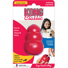 Игрушка для собак KONG CLASSIC S резиновая прочная малая 7*4см