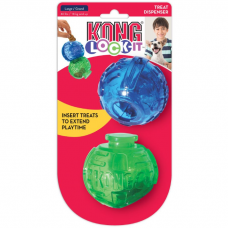 Игрушка для собак KONG LOCK-IT 2-PK прочная головоломка-дозатор лакомств 2 больших мяча
