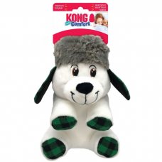 KONG HOLIDAY ПОЛЯРНЫЙ МЕДВЕДЬ игрушка в ассортименте (Белый или Серый) для собак 15 см