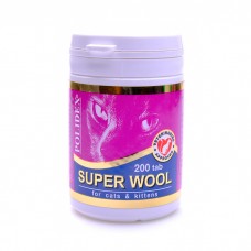 POLIDEX SUPER WOOL PLUS для улучшения состояния шерсти витамины для кошек 200таб