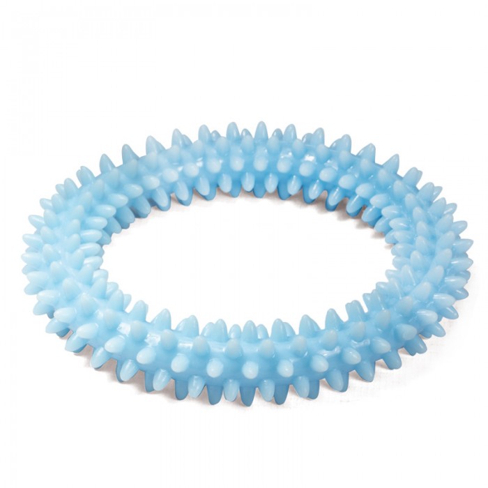 Игрушка для щенков TRIOL PUPPY Кольцо из термопластичной резины 105мм голубое