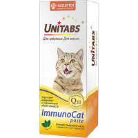 UNITABS IMMUNOCAT витамины для кошек для иммунитета паста 120мл